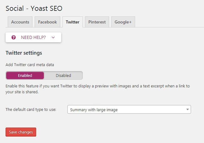 Cara setting yoast seo : Integrasi dengan Twitter