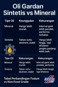 Panduan Lengkap Perbedaan Oli Gardan Sintetis Dan Mineral Untuk Mobil 4wd